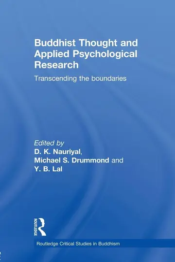Cover of Buddhist Thought and Applied Psychological Research