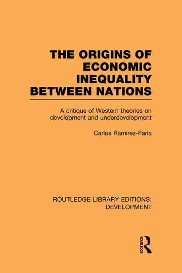 Cover of The Origins of Economic Inequality Between Nations