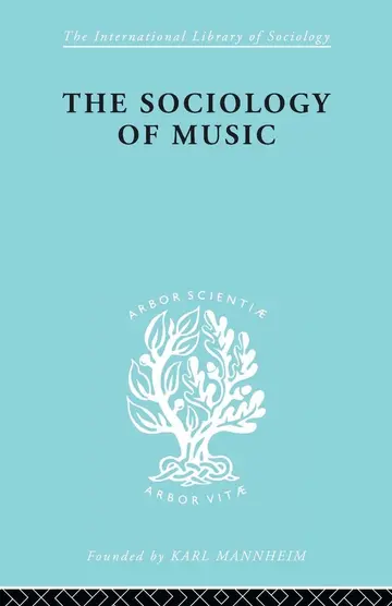 Cover of Sociology of Music