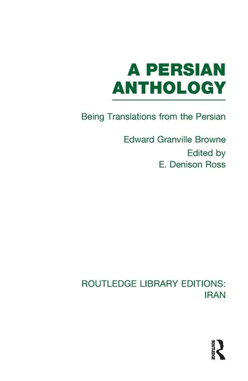 Cover of A Persian Anthology