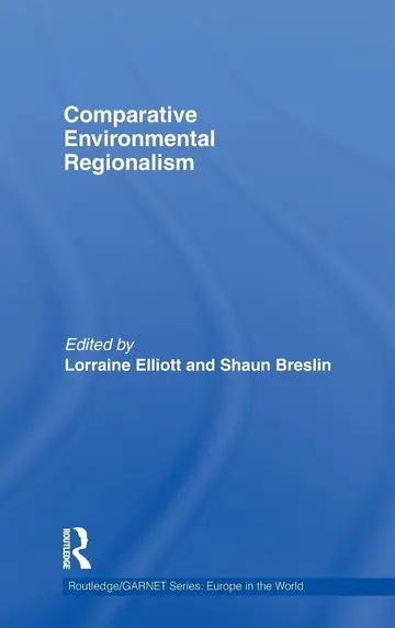 Cover of Comparative Environmental Regionalism