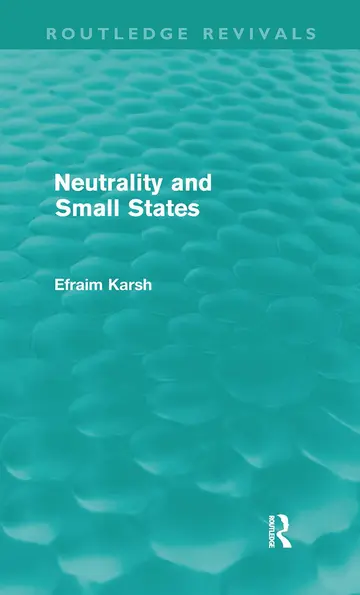 Cover of Neutrality and Small States