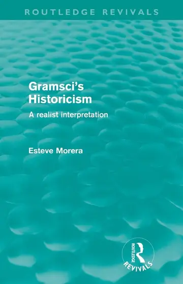 Cover of Gramsci's Historicism