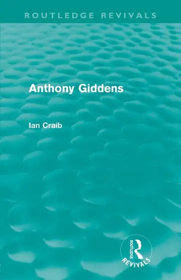 Cover of Anthony Giddens