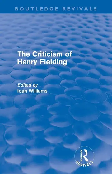 Cover of The Criticism of Henry Fielding