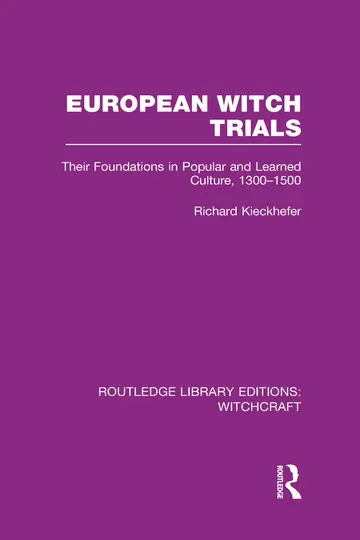 Cover of European Witch Trials