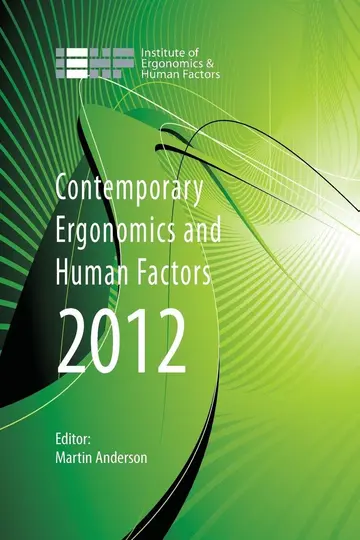 Cover of Contemporary Ergonomics and Human Factors 2012