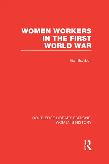 Cover of Women Workers in the First World War