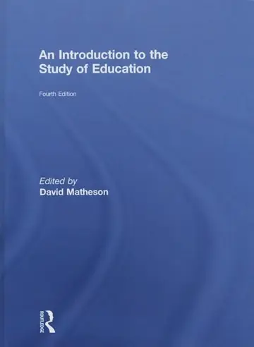Cover of An Introduction to the Study of Education