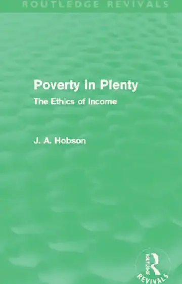 Cover of Poverty in Plenty (Routledge Revivals)