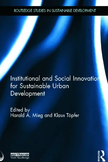 Cover of Institutional and Social Innovation for Sustainable Urban Development