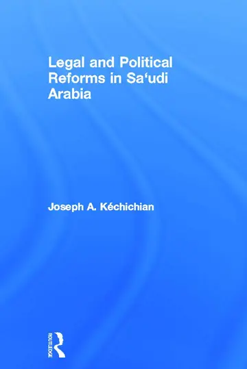 Cover of Legal and Political Reforms in Saudi Arabia