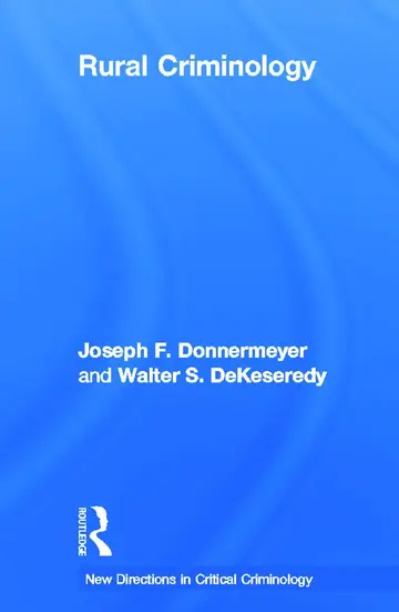 Cover of Rural Criminology