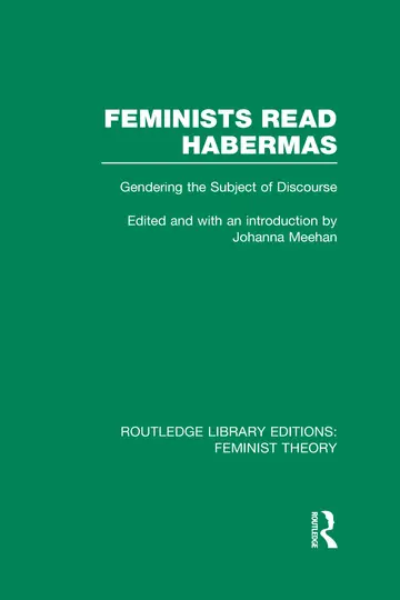 Cover of Feminists Read Habermas