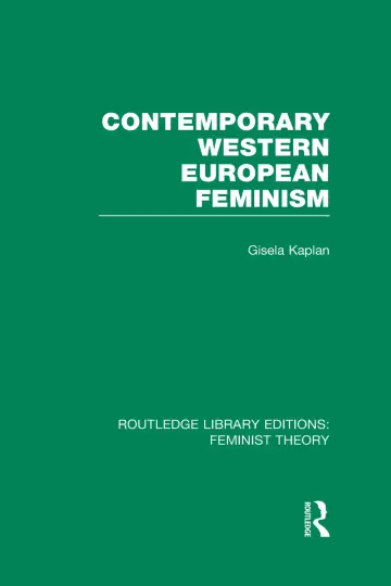 Cover of Contemporary Western European Feminism