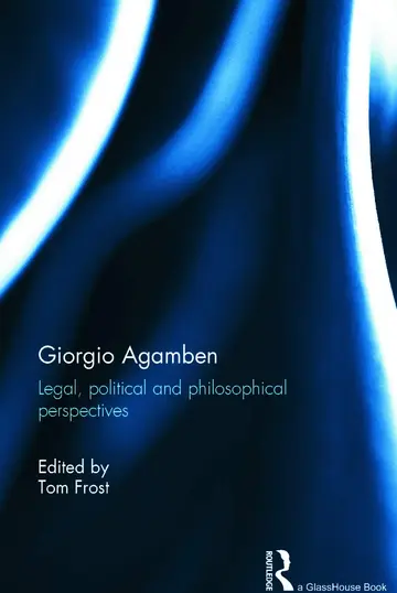 Cover of Giorgio Agamben
