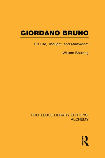 Cover of Giordano Bruno