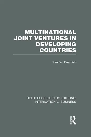 Cover of Multinational Joint Ventures in Developing Countries (4)