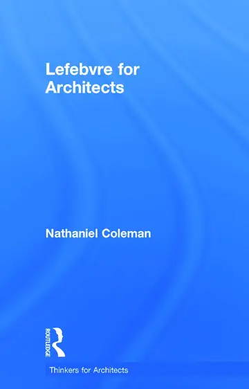 Cover of Lefebvre for Architects
