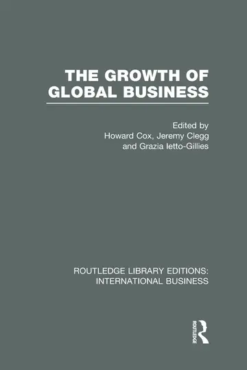 Cover of The Growth of Global Business