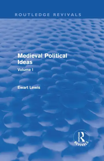 Cover of Medieval Political Ideas (1)