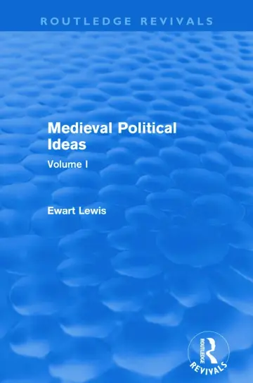 Cover of Medieval Political Ideas (1)