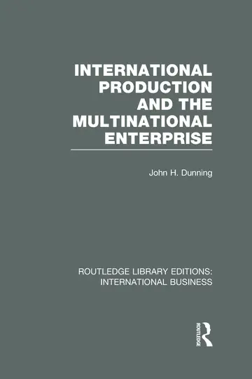 Cover of International Production and the Multinational Enterprise