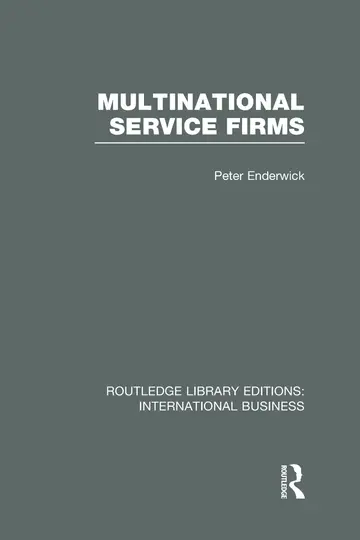 Cover of Multinational Service Firms