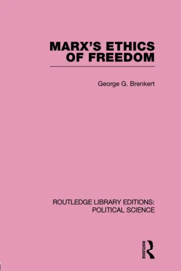 Cover of Marx's Ethics of Freedom