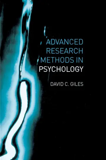 Cover of Advanced Research Methods in Psychology