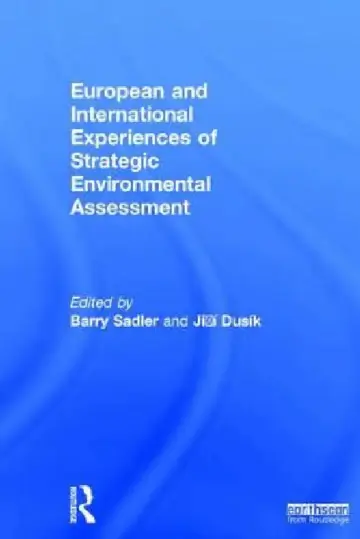 Cover of European and International Experiences of Strategic Environmental Assessment