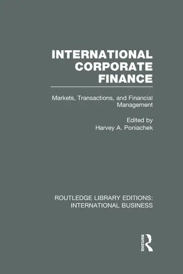 Cover of International Corporate Finance