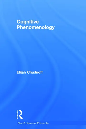 Cover of Cognitive Phenomenology