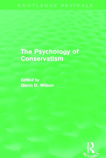 Cover of The Psychology of Conservatism