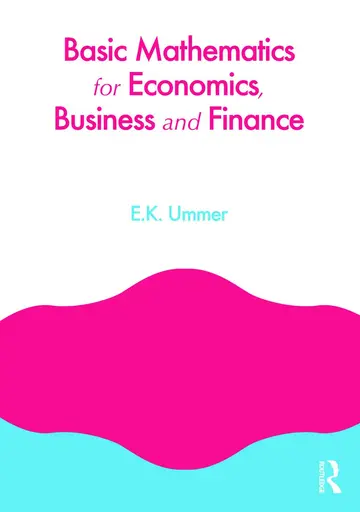 Cover of Basic Mathematics for Economics, Business and Finance