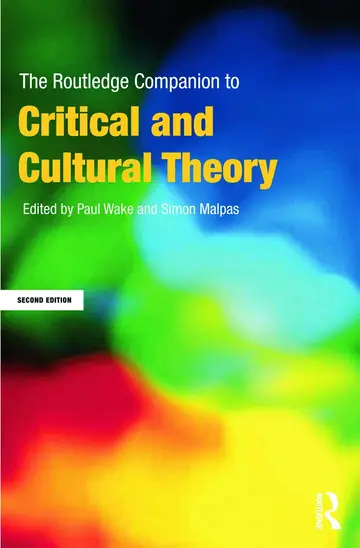 Cover of The Routledge Companion to Critical and Cultural Theory