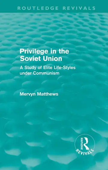 Cover of Privilege in the Soviet Union