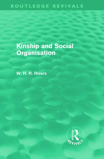 Cover of Kinship and Social Organisation
