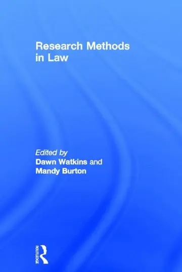 Cover of Research Methods in Law