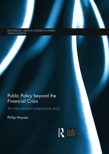 Cover of Public Policy Beyond the Financial Crisis