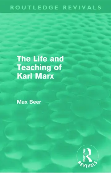 Cover of The Life and Teaching of Karl Marx