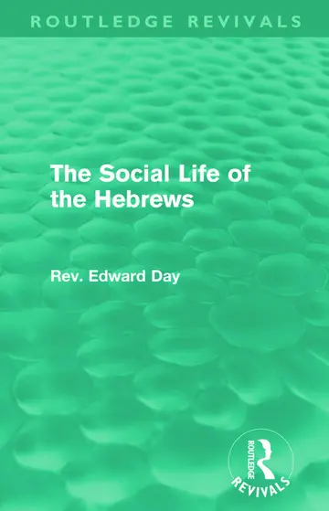 Cover of The Social Life of the Hebrews