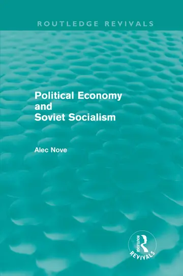 Cover of Political Economy and Soviet Socialism