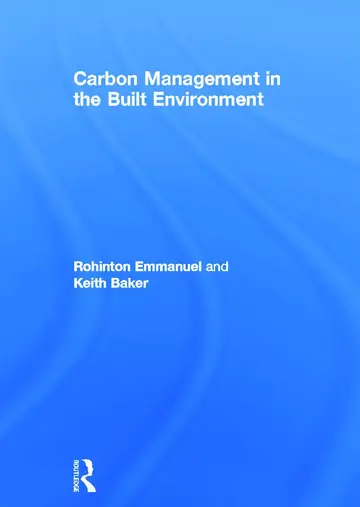 Cover of Carbon Management in the Built Environment