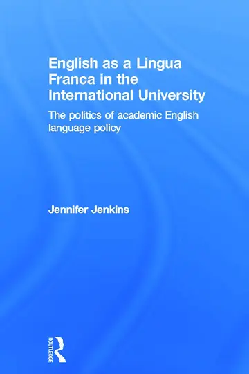 Cover of English as a Lingua Franca in the International University