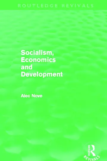 Cover of Socialism, Economics and Development