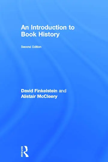 Cover of An Introduction to Book History