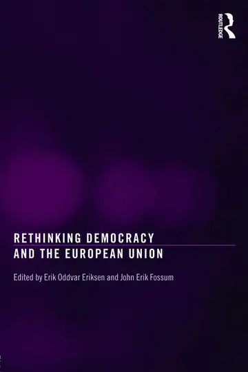 Cover of Rethinking Democracy and the European Union