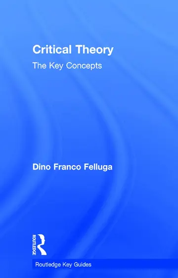 Cover of Critical Theory