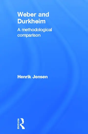 Cover of Weber and Durkheim